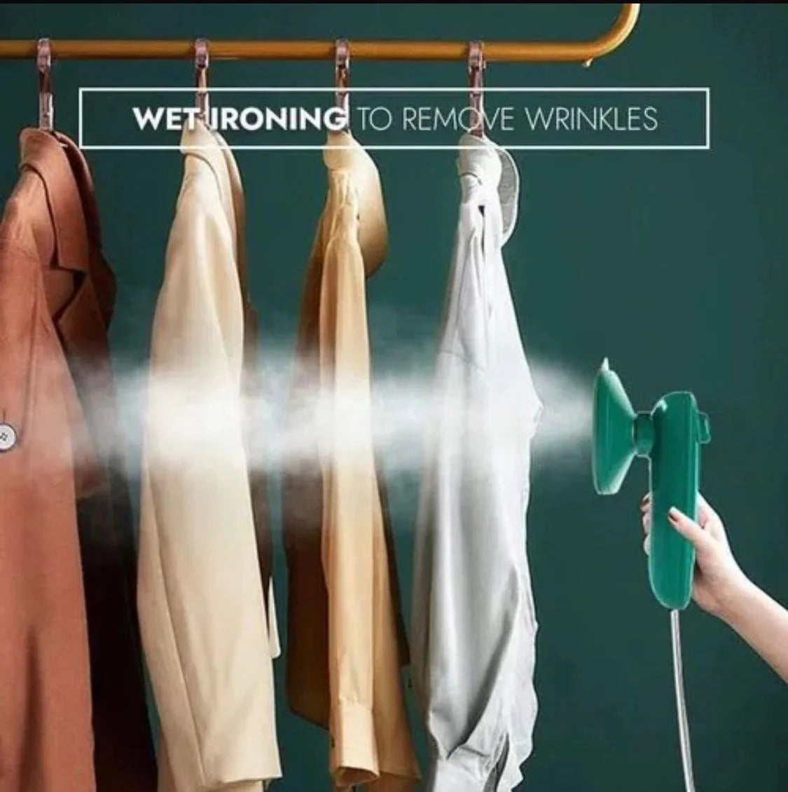 Mini Steamer & Iron: 2-in-1 Portable Travel Friendly