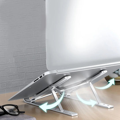 Metal Portable Laptop Stand, with 7 Adjustable Angles