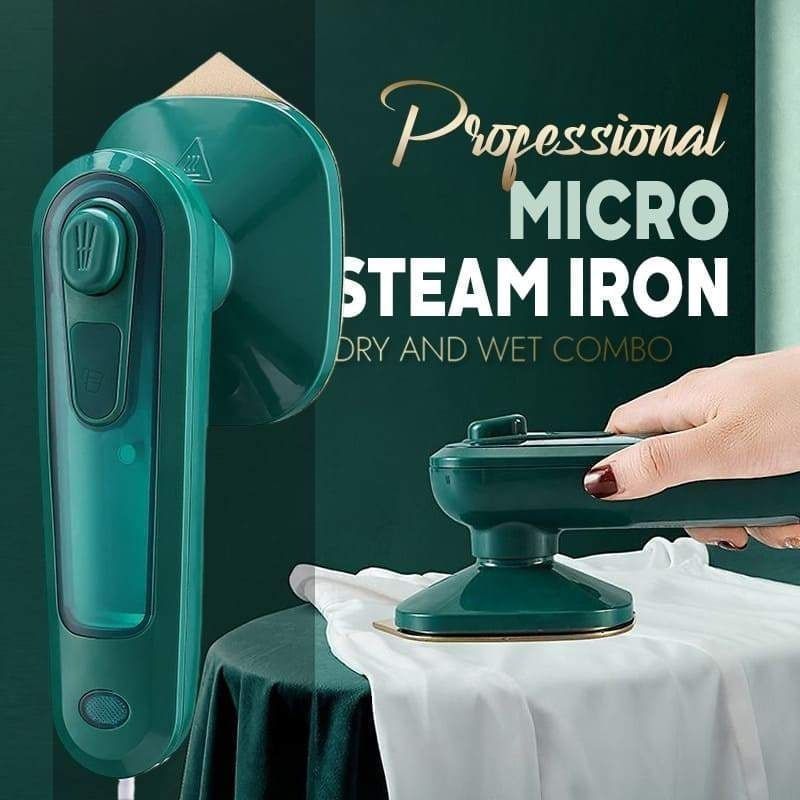 Mini Steamer & Iron: 2-in-1 Portable Travel Friendly