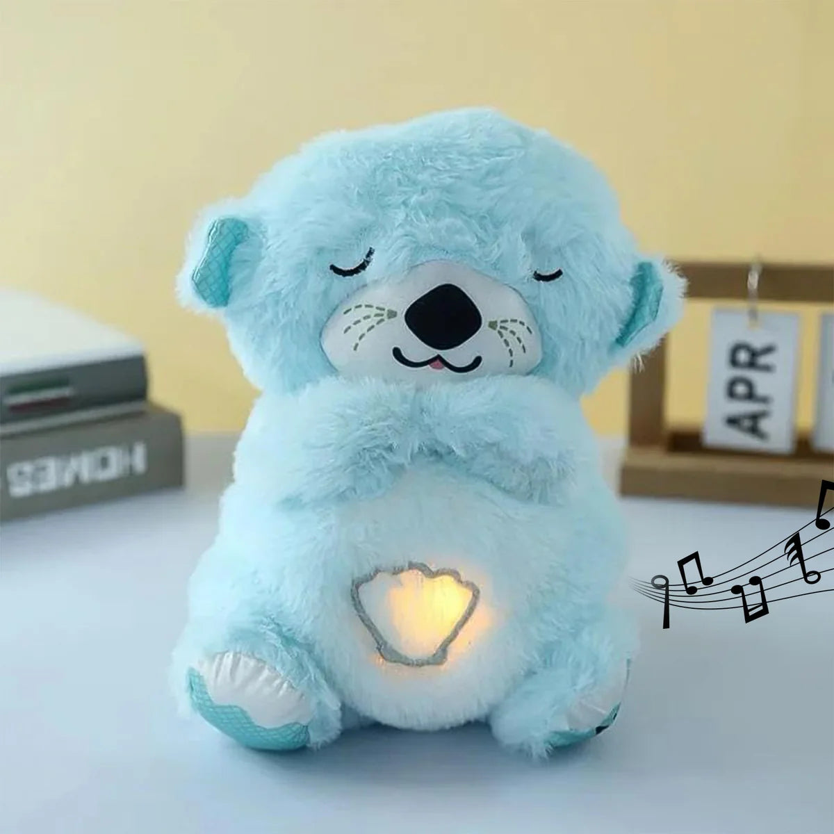 Soft Plush Musical Teddy Bear Toy with LED Light